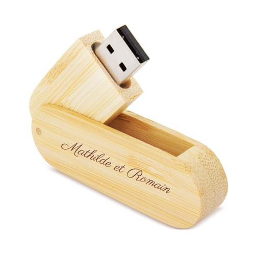 Clé USB personnalisée en Bambou 16G