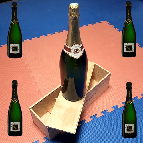 Bouteille de champagne gravée et personnalisée