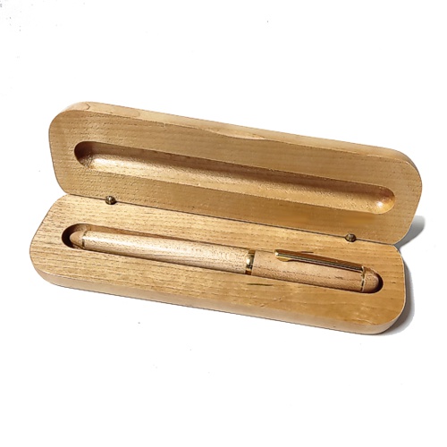 Coffret bambou personnalisé et stylo bois gravé